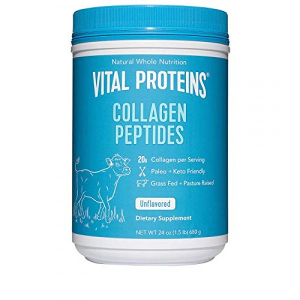 Vital Proteins Natural Whole Nutrition Collagen Peptides - Pastur...