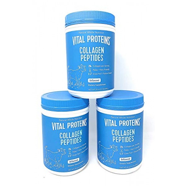 Vital Proteins Unflavored Collagen Peptides, 72 oz with Bovine Hi...