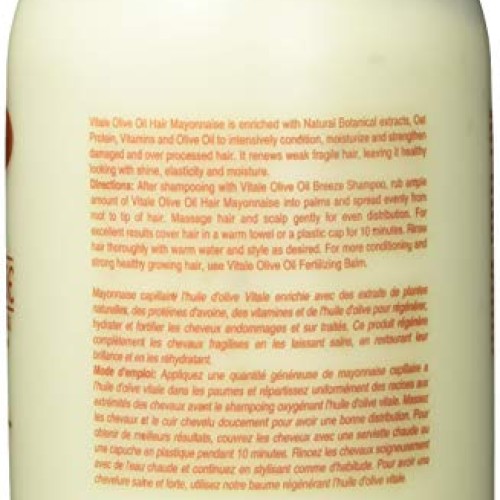 Vitale Olive Oil Hair Mayonnaise 30oz with Oat & Egg Protein and ...
