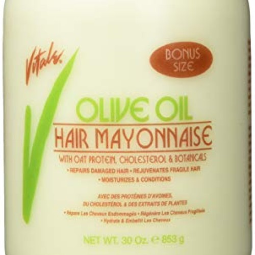 Vitale Olive Oil Hair Mayonnaise 30oz with Oat & Egg Protein and ...