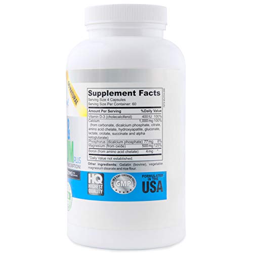 Best Calcium & Magnesium + Vitamin D3 400 IU - Highly Absorbable ...