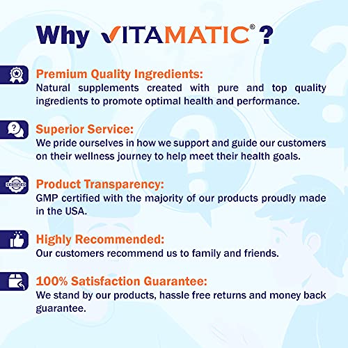 Vitamatic Fermented Black Garlic Extract 1000 mg 60 Capsules - No...