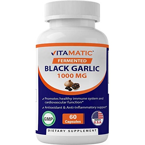 Vitamatic Fermented Black Garlic Extract 1000 mg 60 Capsules - No...