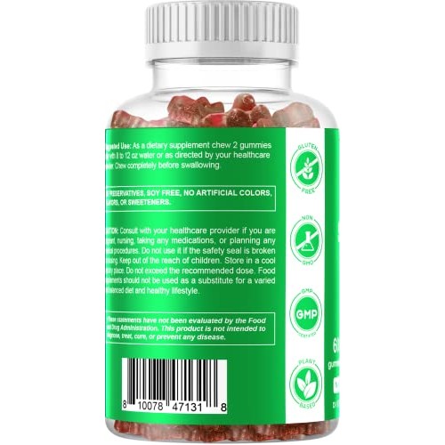 Vitamatic Irish Sea Moss Gummies - 3000 mg - 60 Vegan Gummies - M...