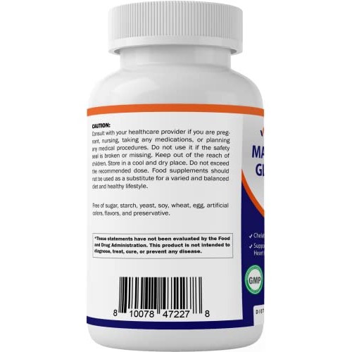 Vitamatic Magnesium Glycinate 500mg per Tablet - 180 Vegetarian T...