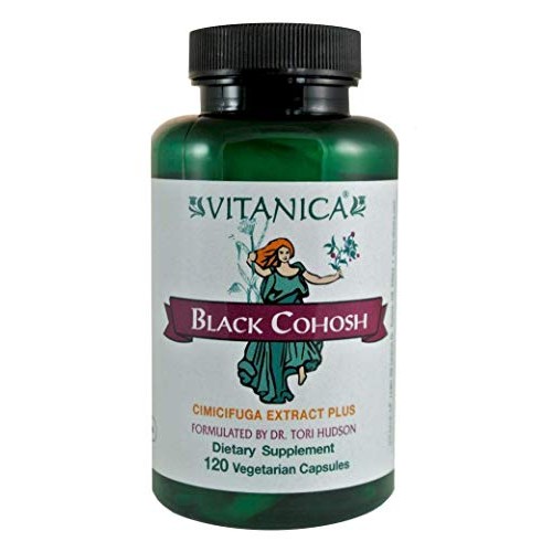 Vitanica Black Cohosh, Cimicifuga Extract Plus, Vegan, 120 Capsules