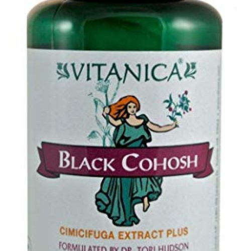 Vitanica Black Cohosh, Cimicifuga Extract Plus, Vegan, 120 Capsules