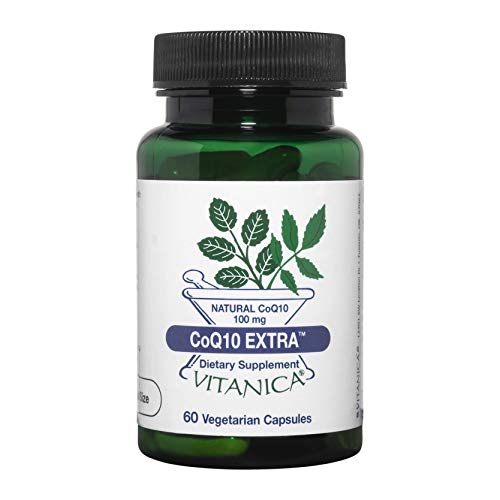 Vitanica Coq10 Extra, Natural CoQ10, 100mg, Non-GMO, Vegan, 60 Ca...