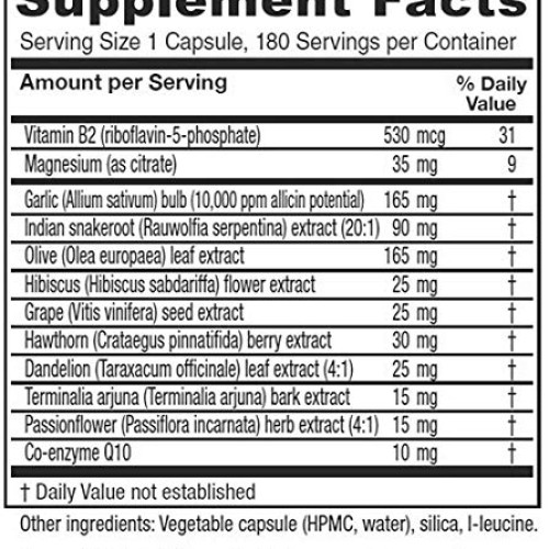 Vitanica Rauwolfia Extra, Blood Pressure & Cardiovascular Support...