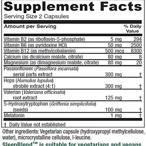 Vitanica Sleepblend, Sleep Supplement, Non Habit Forming Sleep Su...