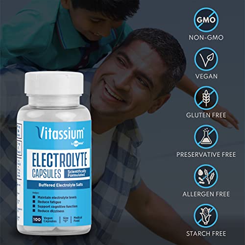 Vitassium Electrolyte Capsules, Electrolytes for Dietary Manageme...