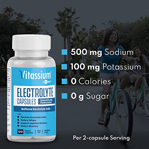 Vitassium Electrolyte Capsules, Electrolytes for Dietary Manageme...