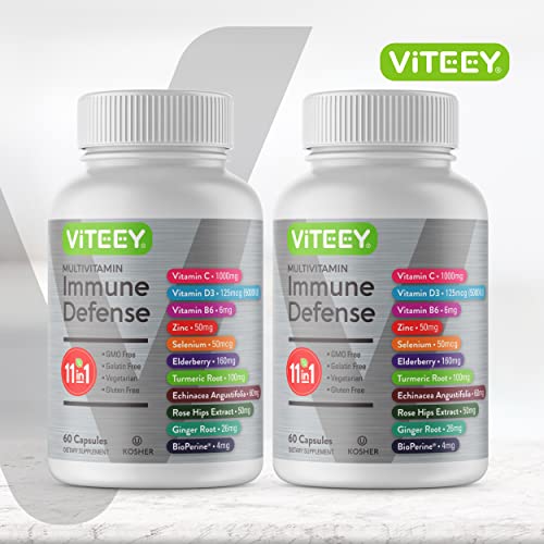 11 in 1 Immune Defense Support Supplement Booster with Vitamin C,...