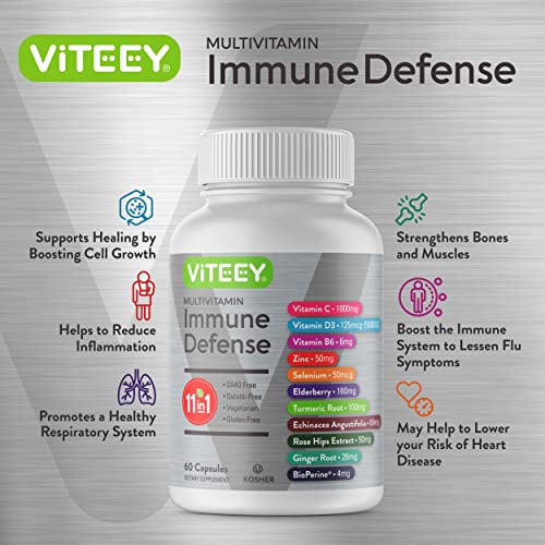 11 in 1 Immune Defense Support Supplement Booster with Vitamin C,...