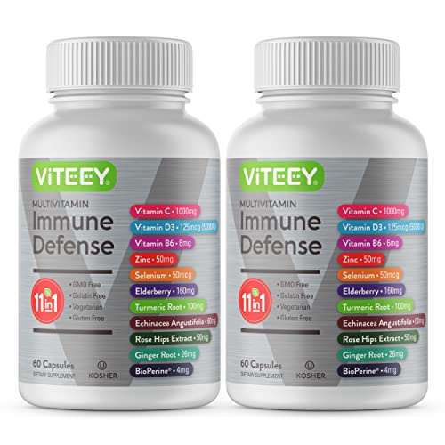 11 in 1 Immune Defense Support Supplement Booster with Vitamin C,...