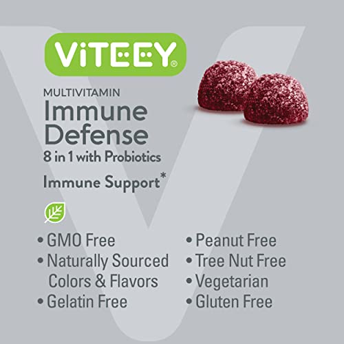 8 in 1 Immune Support Booster Pectin Gummies with Probiotics - Vi...