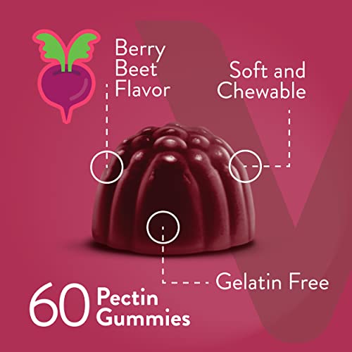 Beet Root Gummies 500mg Plus Tart Cherry - Nitric Oxide Circulati...