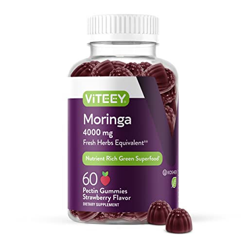 Moringa Leaf Gummies 4000mg - Immune Support - Energy Booster - B...