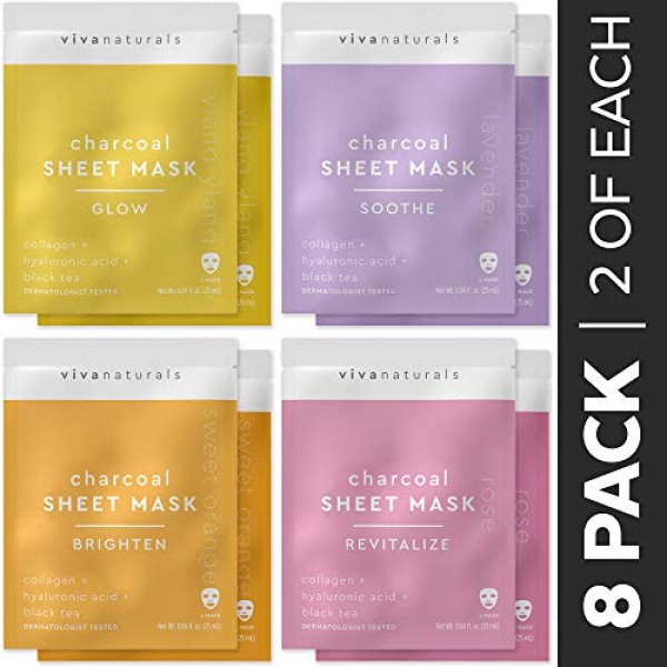 Face Masks Skincare - Facial Mask with Collagen & Hyaluronic Acid...