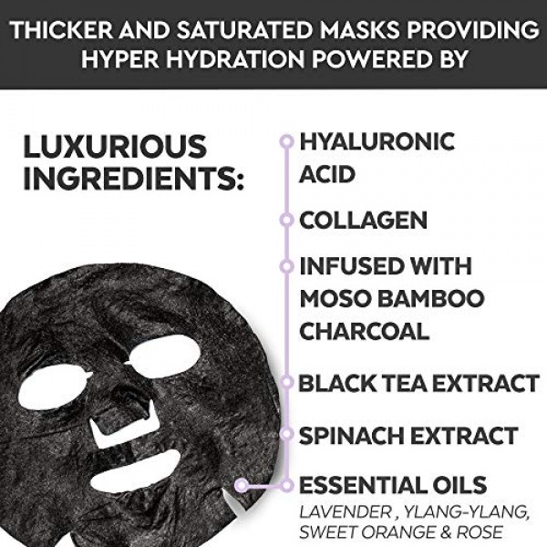 Face Masks Skincare - Facial Mask with Collagen & Hyaluronic Acid...