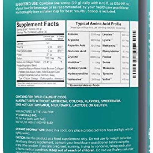 Multi Collagen Protein Powder 23.7 oz - Unflavored Collagen Pow...