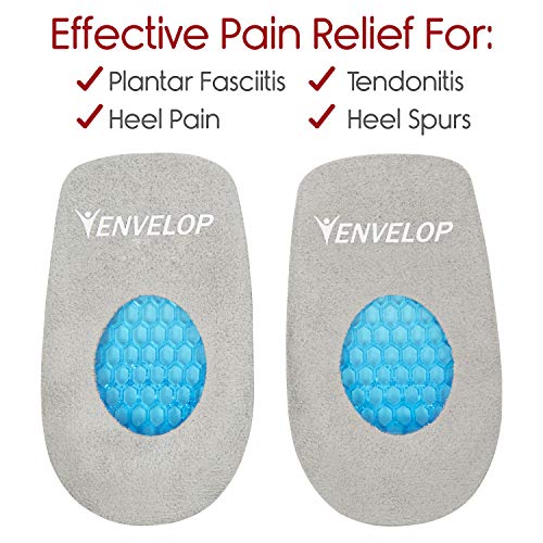 Envelop Gel Heel Cups - Heel Cushion for Women, Men, Bone Spur, P...