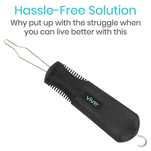 Vive Button Hook - Zipper Pull Helper - Dressing Aid Assist Devic...