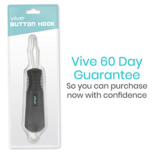 Vive Button Hook - Zipper Pull Helper - Dressing Aid Assist Devic...