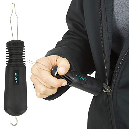 Vive Button Hook - Zipper Pull Helper - Dressing Aid Assist Devic...