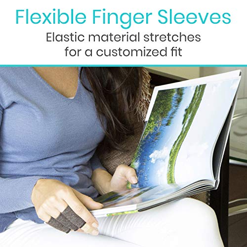 Vive Finger Sleeve Protectors 30 Pack - Thumb Support Brace for...