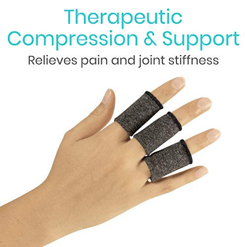 Vive Finger Sleeve Protectors 30 Pack - Thumb Support Brace for...
