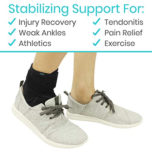 Vive Foot Ankle Wrap - Right and Left Foot Support Sleeve Brace f...