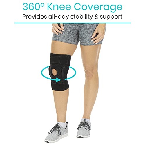 Vive Hinged Knee Brace - Open Patella Support Wrap for Women, Men...