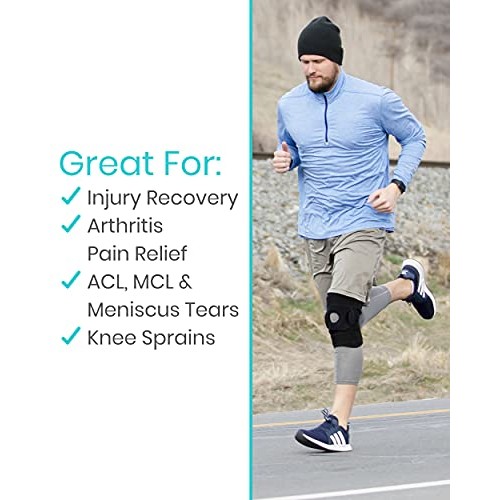 Vive Hinged Knee Brace - Open Patella Support Wrap for Women, Men...