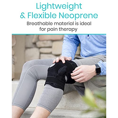 Vive Hinged Knee Brace - Open Patella Support Wrap for Women, Men...