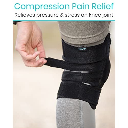 Vive Hinged Knee Brace - Open Patella Support Wrap for Women, Men...