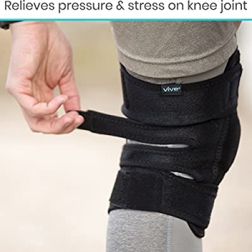 Vive Hinged Knee Brace - Open Patella Support Wrap for Women, Men...