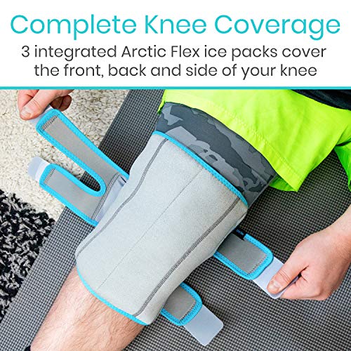 Vive Knee Ice Pack Wrap - Cold / Hot Gel Compression Brace - Heat...