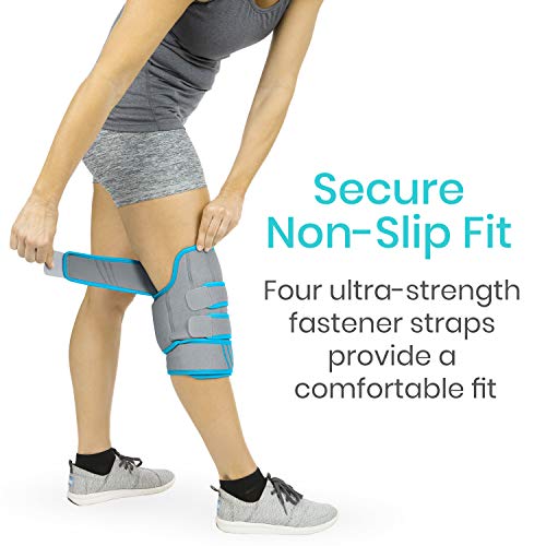 Vive Knee Ice Pack Wrap - Cold / Hot Gel Compression Brace - Heat...