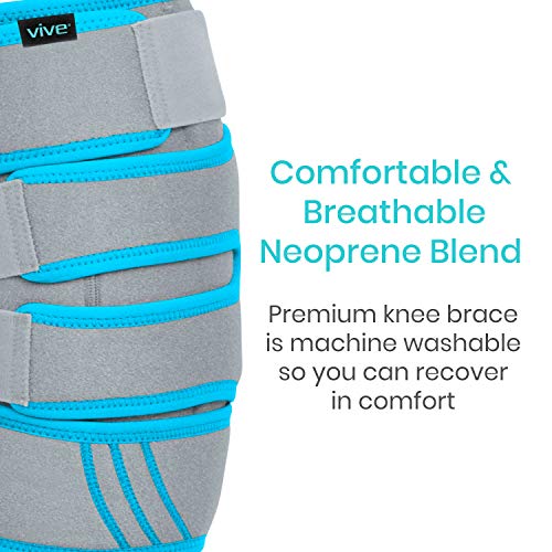 Vive Knee Ice Pack Wrap - Cold / Hot Gel Compression Brace - Heat...