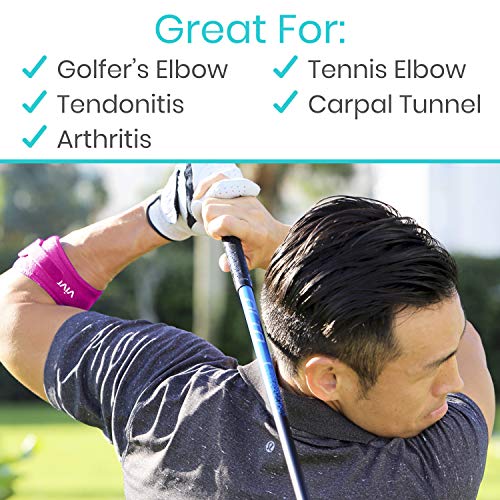 Vive Tennis Elbow Brace Pair - Rheumatoid Arthritis Strap For B...