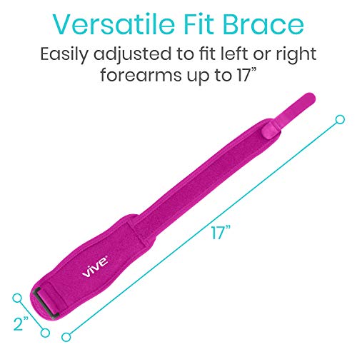 Vive Tennis Elbow Brace Pair - Rheumatoid Arthritis Strap For B...