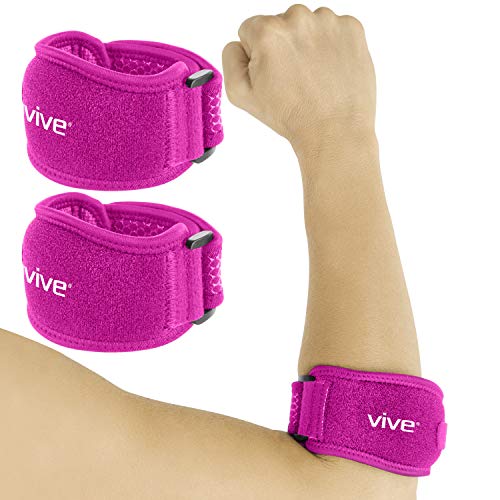 Vive Tennis Elbow Brace Pair - Rheumatoid Arthritis Strap For B...