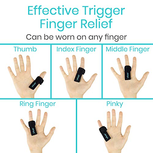 Vive Trigger Finger Splint - Support Brace for Middle, Ring, Inde...
