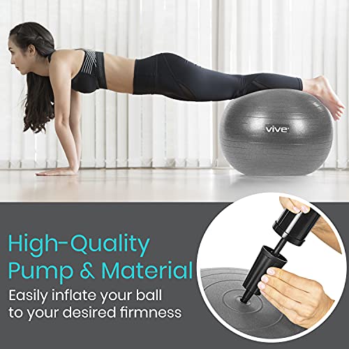 Vive Yoga Ball - Balance Desk Chair for Fitness, Exercise, Birthi...
