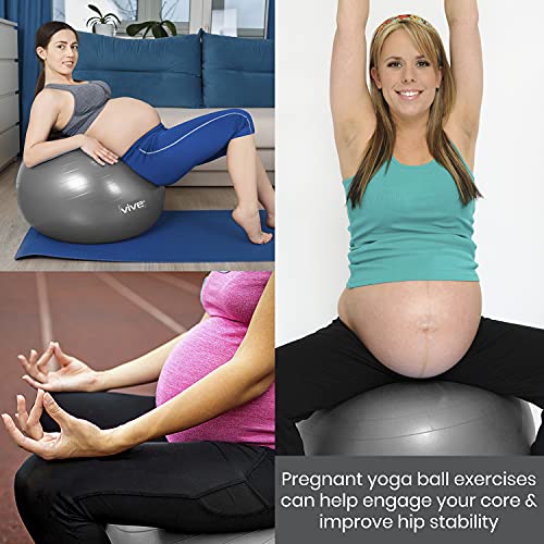 Vive Yoga Ball - Balance Desk Chair for Fitness, Exercise, Birthi...