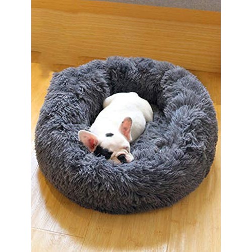 Vivi Bear Cat Bed Dog Bed Round pet nest Extra Soft Comfortable C...