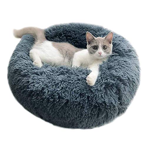 Vivi Bear Cat Bed Dog Bed Round pet nest Extra Soft Comfortable C...