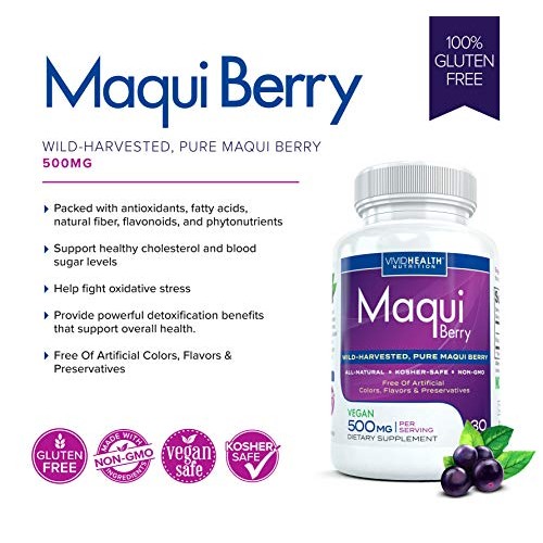 Pure Maqui Berry 3 Bottles Extract Capsules | Pharmacist Recomm...