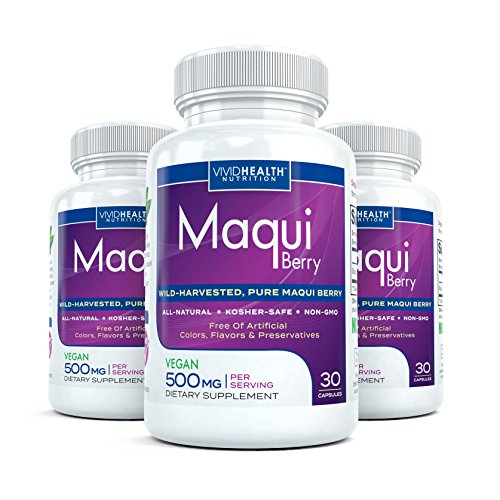 Pure Maqui Berry 3 Bottles Extract Capsules | Pharmacist Recomm...